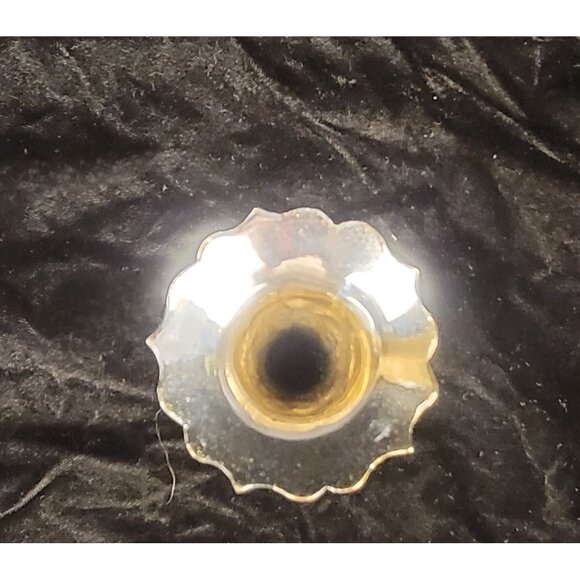 Vintage Silver-Plated Trumpet Bud Vase - Picture 10 of 16